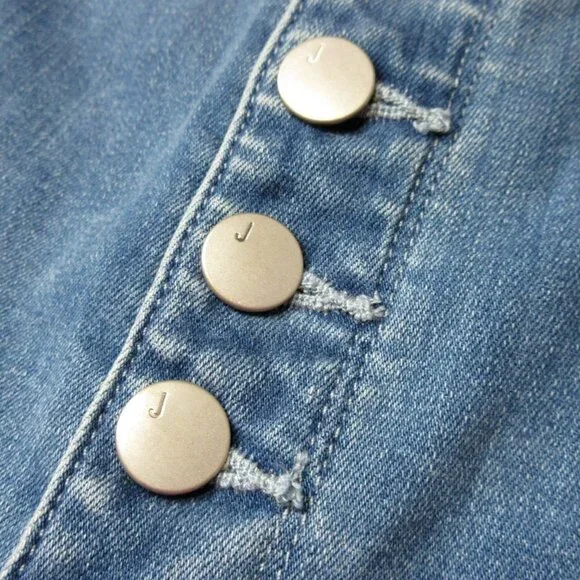 NWT J Brand Natasha in Argo Sky High Crop Skinny Buttonfly Stretch Jeans 32